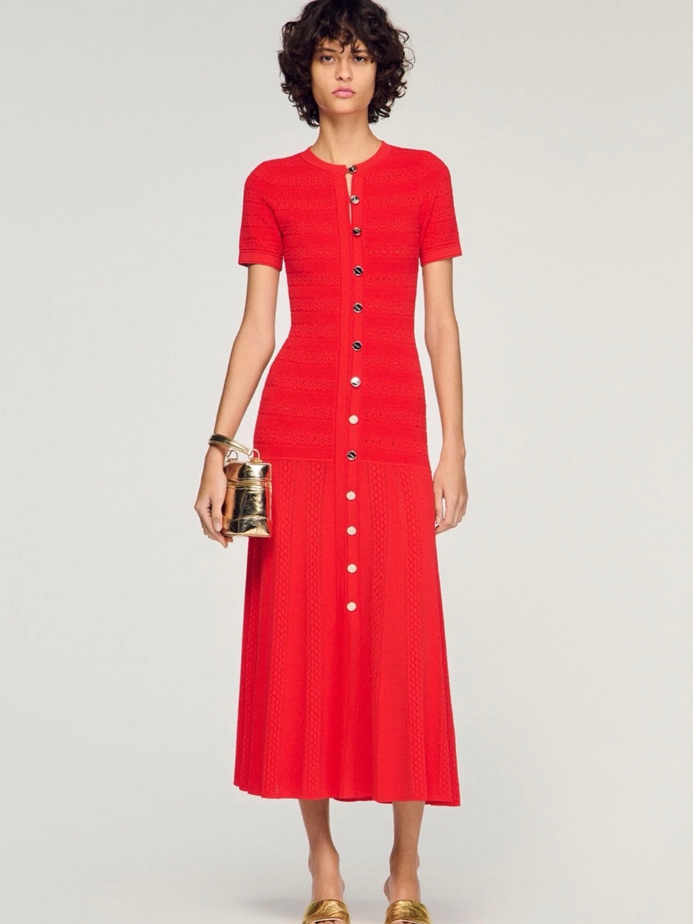 Sandro Knit Maxi Dress